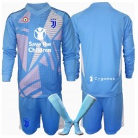 Camisa de time de futebol Juventus Goleiro Replicas 3º Equipamento Infantil 2024-25 Manga Comprida (+ Calças curtas)